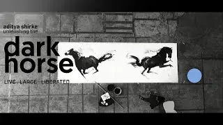 the Dark Horse 2021 (broom and mop paintings)
