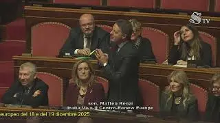 Renzi - Intervento in Senato (17.12.25)