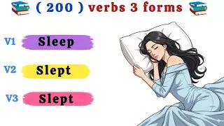Master 200 English Verbs 🔥 | 3 Forms: V1 &ndash; V2 &ndash; V3 | Speak Better English#easyenglisheveryday #speak
