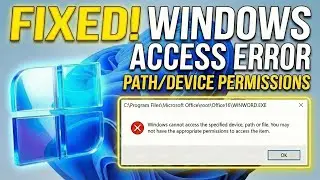 Fix Windows Cannot Access Device Path or File | No Data Loss & No Reinstall