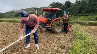 For the First Time,the Countryside Gets Giant Tractors Gardening Plowing in the Mountainous Region