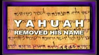 YAHUAH REMOVED HIS NAME