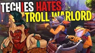 Techies Hates Troll Warlord - DotA 2 Funny Moments