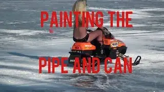 Painting the Pipe and Can on your Snowmobile