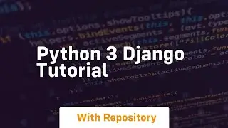 python 3 django tutorial