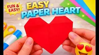 Easy Paper Heart ❤️ | Simple Origami Heart for Beginners
