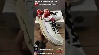 Off White x Air Jordan 2 Retro Low SP White Red Black  DJ4375 106