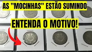 2000 R&Eacute;IS DE PRATA. MOEDAS DE 2 MIL R&Eacute;IS DE PRATA CONHECIDAS COMO MOCINHAS. Moedas da s&eacute;rie mocinha