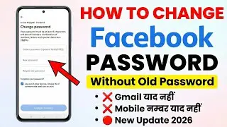 Facebook ka Password Kaise Change kare | Gmail और Number याद नहीं फिर भी Facebook Password बदले 
