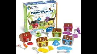Amazoncom Learning Resources Sorting Surprise Pirate Treasure   30 Pieces Ages 3 Color Sorting