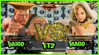SFV CE - Daigo (Guille) vs Mago (Karin) - Fighting Games Replays🔥