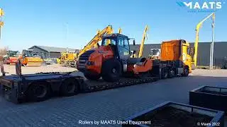 Hamm single drum roller delivery at Maats Used Equipment