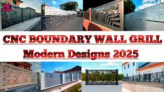 Boundary Wall CNC Cutting Grill Design | Modern Boundary Wall Grill Design 2025