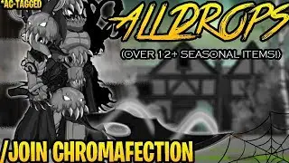 AQW - /JOIN CHROMAFECTION (ALL Chromafection BOSS Drops & ALL Monster Drops) + ITEM Showcase!