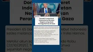 Trump Seret Indonesia saat Ungkap Deretan Negara yang Disebut Bakal Perangi Hamas di Jalur Gaza