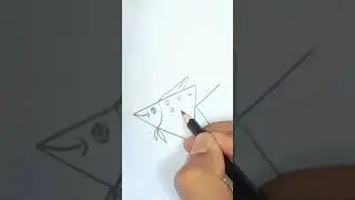 How to Draw Fish with Alphabet letter K, Easy Fish Drawing by Pencil #shorts