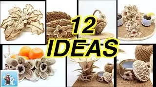 12 Wonderful Ideas How to Make Jute Flowers Art and Craft