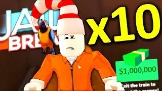 ROBBING THE ENTIRE JAILBREAK TRAIN *WAAAAY TO MUCH CASH*