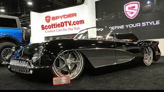 1954 Chevrolet Corvette Roadster Restomod Pro Touring Hot Rod The SEMA Show 2022 Spyder Lighting