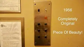 AMAZING & Completely Original Vintage CJ Anderson Bottom-Drive Traction Elevator from 1956!