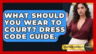 What Should You Wear To Court? Dress Code Guide. - Courtroom Chronicles