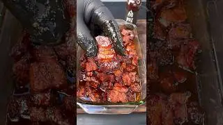 Honey bbq pork belly burnt ends