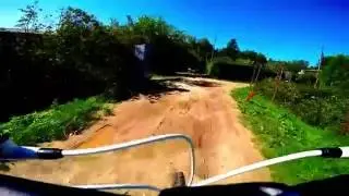 Bicycle ride on gopro 4 static mount - candy color for fun