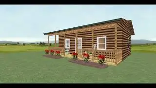 Conestoga Log Cabin Kit Tour - 30'x20' Trout Run Model with 2 BR | 1 BA | 600 SQF