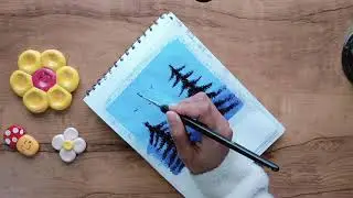 Easy Acrylic Painting For Beginners 😍 | Simple painting technique | easy and simple painting ideas 💖