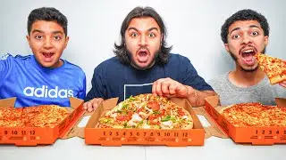 Last To Stop Eating Pizza Wins $10,000 (LITTLE CEASERS PIZZA MUKBANG!)