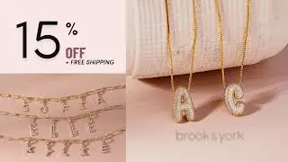 15% off custom jewelry from Brook and York