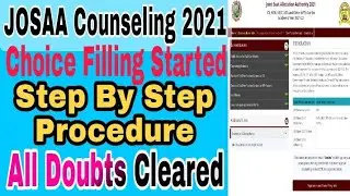 How To Register For JOSAA Counselling 2021/JOSAA Counseling ki Registration Kaise Karaen 2021