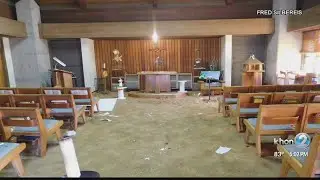 St. anthony church vandalized