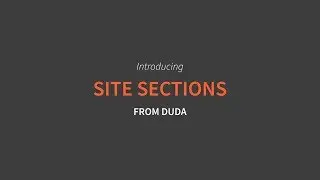 Introducing Sections from Duda