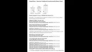 Gospel Plow in Double Dropped D with Chords and Lyrics