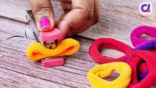 Amazing decorating idea with Hair rubber bands | DIY art and craft | Artkala