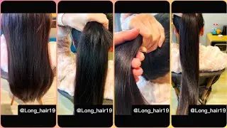Long Hair Romance 😍 #hairplay #hairstyle #longhair #longhairplay #silkyhair #hairtok