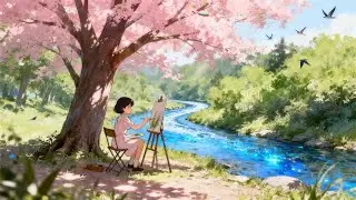 Immersive Nature Sketching Experience | Collecting the Sounds and Colors of Spring by the Stream