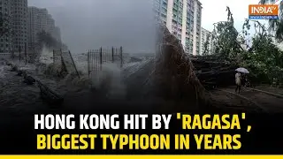 Typhoon Ragasa lashes Hong Kong with 195 kph winds, causes injuries and damage
