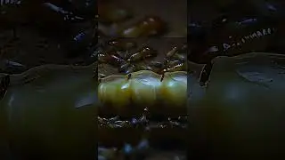 Avez-vous d&eacute;j&agrave; vu une reine fourmi pondre des &oelig;ufs ?  #fourmis #reine #insectes #&oelig;ufs #instects