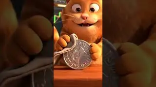 ✨ Silver Up Slightly! Cat Polishes His Treasure #kitten #cat #catfinance