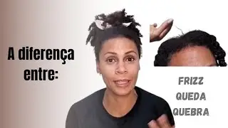 ⚠️ COMO IDENTIFICAR ESSAS DIFERENÇAS NO CABELO CRESPO (queda, quebra,fio novo e frizz) 
