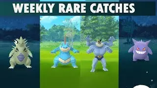 Pokemon go rare weekly catches compilation