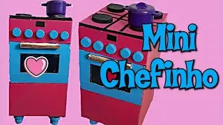 Como fazer fogão de papelão| BRINQUEDOS DE PAPELÃO FÁCEIS