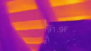 Radiant barrier thermal imaging video #fresno #insulation