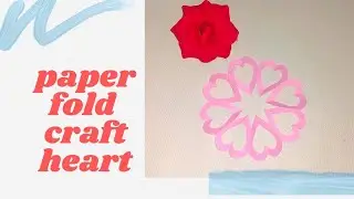 paper art/origami paper craft/ quick easy craft/origami heart #shorts #craftsbymaphiz