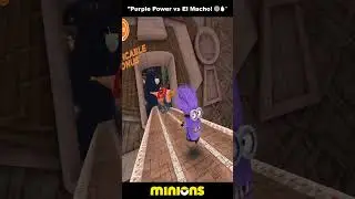 Purple Power vs El Macho! 🟣🔥 Minion Rush Boss Fight #Shorts