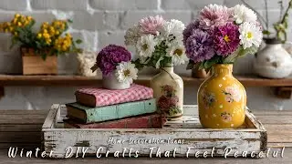 Winter DIY Crafts That Feel Peaceful | Cozy Farmhouse Vintage Decor Ideas for a Calm Home