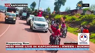 BOBI WINE MAKES THE BEST OF HIS SPEECH AT A TRADING CENTRE IN KAPCHORWA