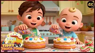 Дети празднуют Новый год в пекарне 🎉🧁🎶 | Веселая обучающая песенка для малышей
